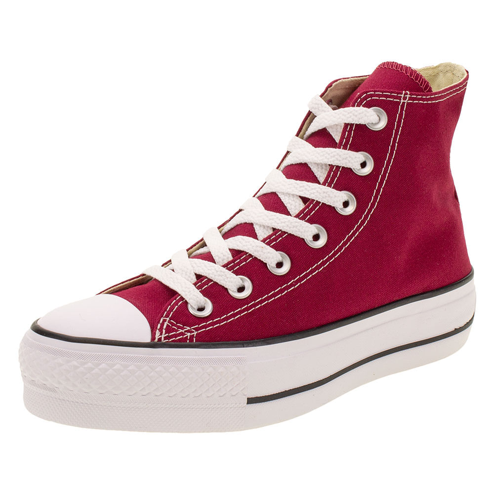 Tênis Infantil Feminino All Star Converse Chuck Taylor com Zíper - Azul  claro/rosa chique/branco - CK09090002