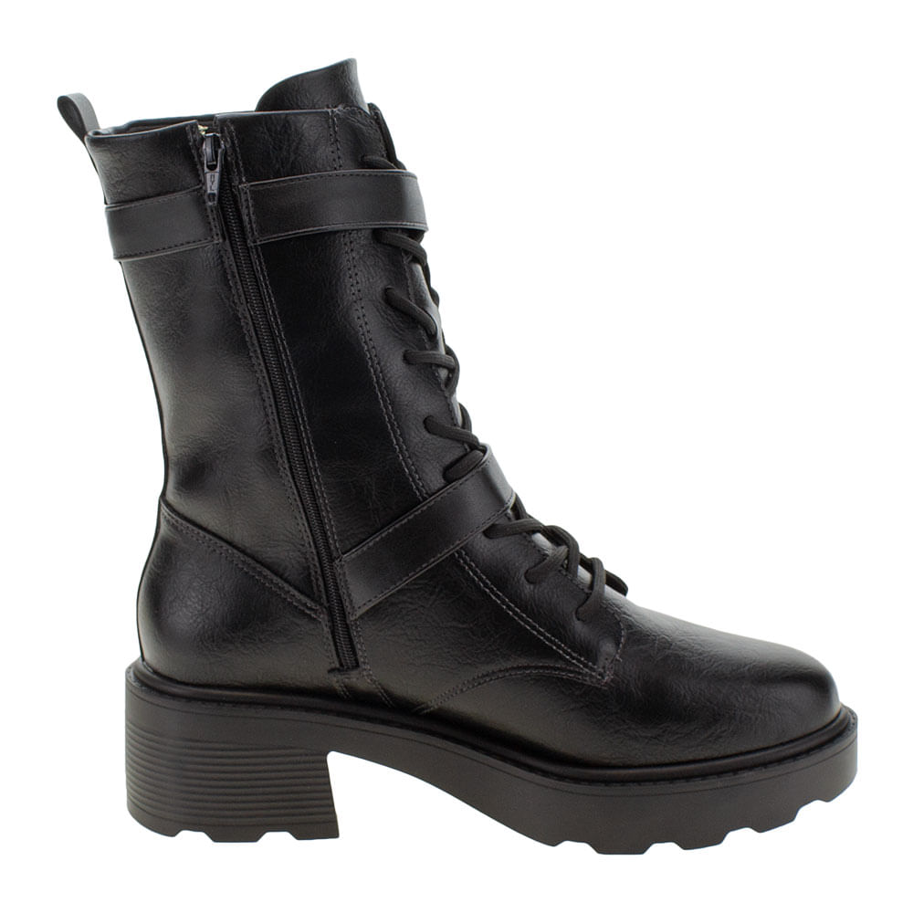 Bota Feminina Coturno Bag Vizzano 3079104 PRETO cloviscalcados