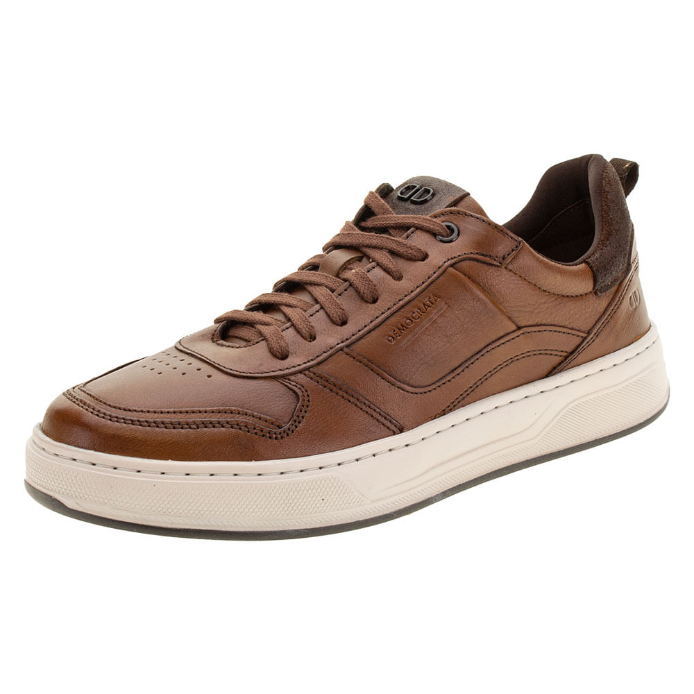 Sapatênis Masculino Denim Bold Democrata 122110 CARAMELO 43