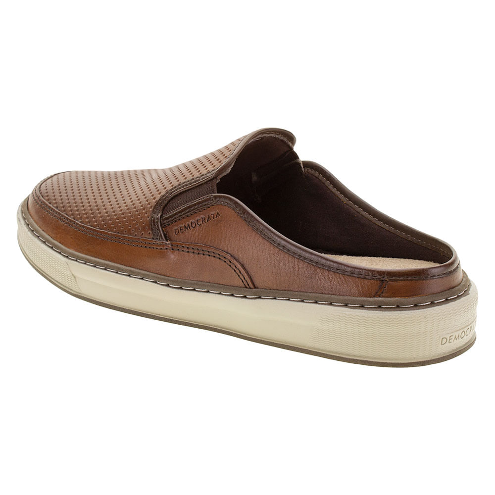 Sapato Masculino Mule Scott Democrata 257105 CASTANHO 43