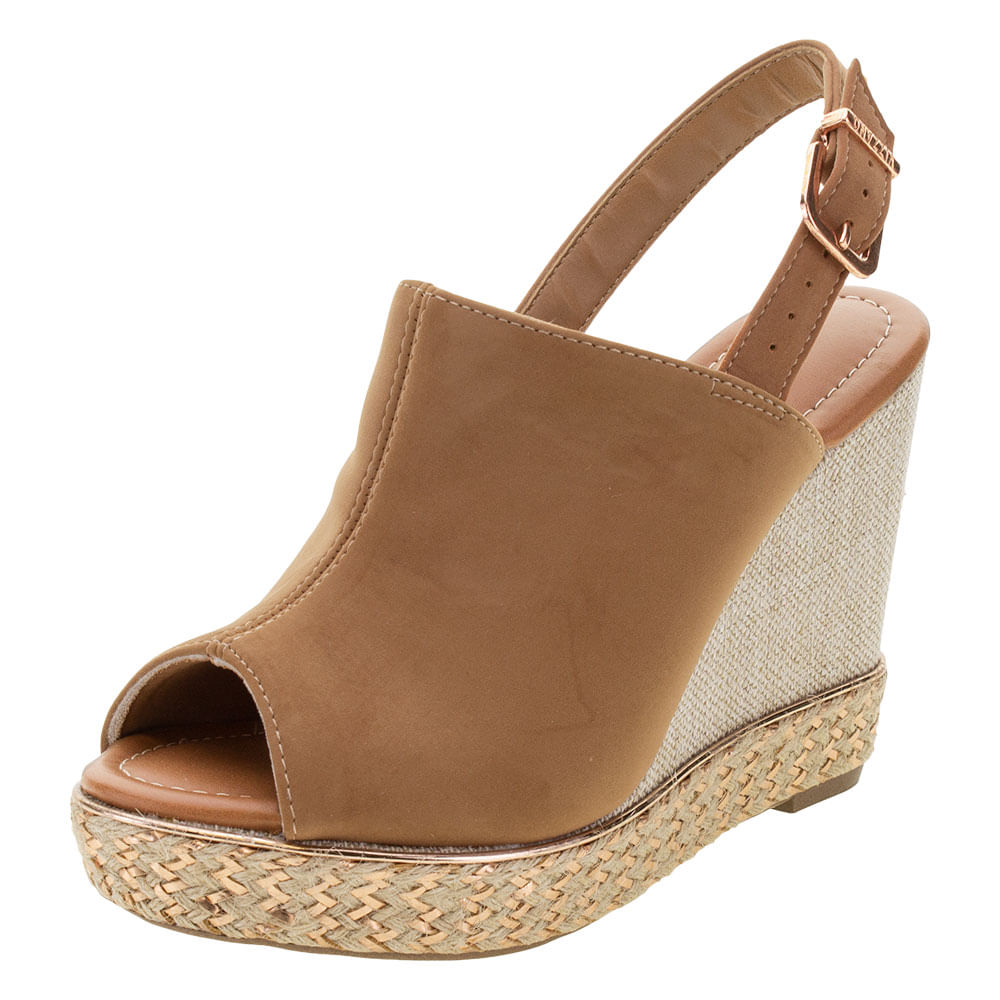 Sandália Feminina Anabela Vizzano 62834658 CAMEL 33