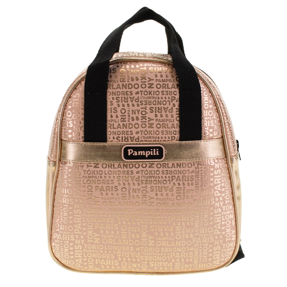 Mochila Feminina Infantil Pampili - 7000 BRONZE - cloviscalcados