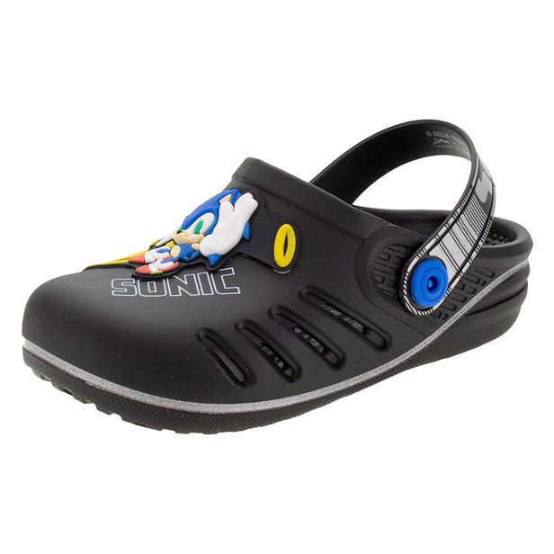 Clog Infantil Sonic Speed Grendene Kids - 22594 PRETO 26/27