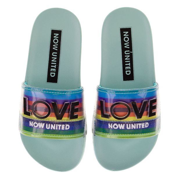 Chinelo Slide Now United Love Grendene Kids - 22635 VERDE 26/27