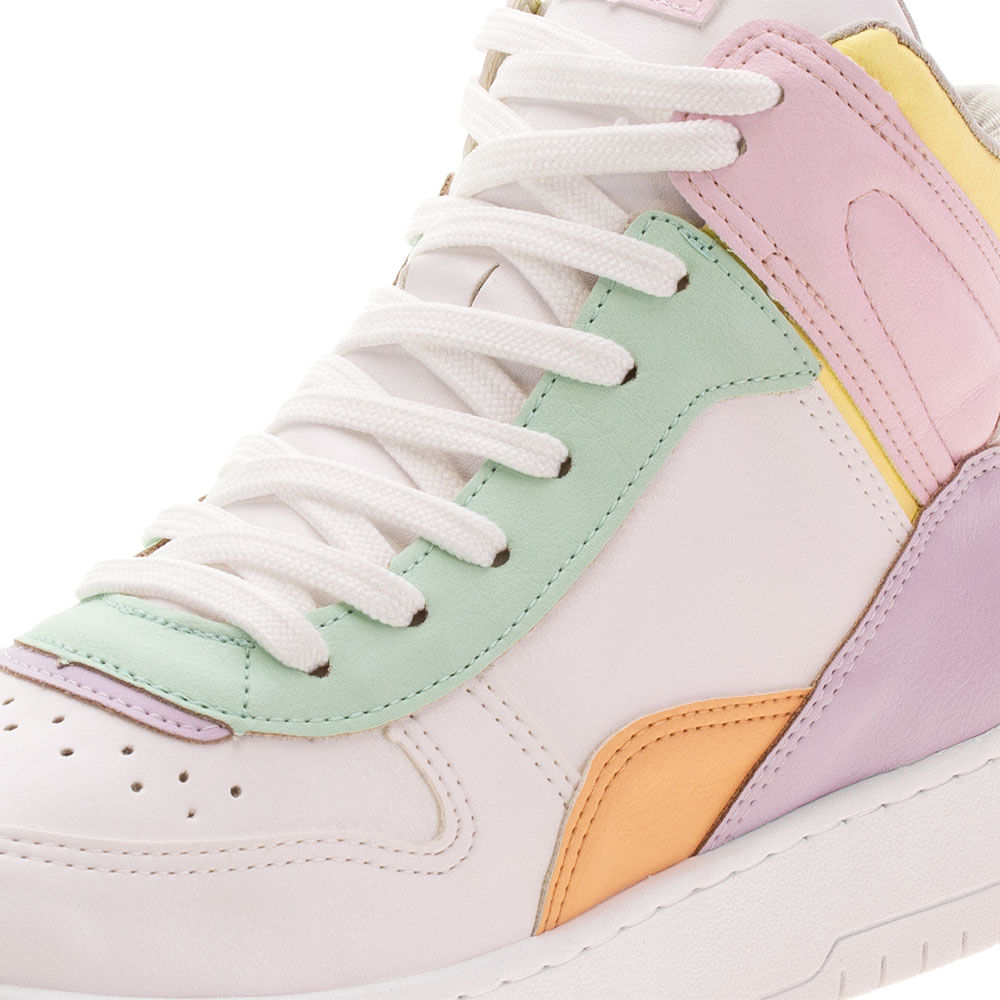 Tênis Feminino Cano Alto Via Marte 2111705 BRANCO 34