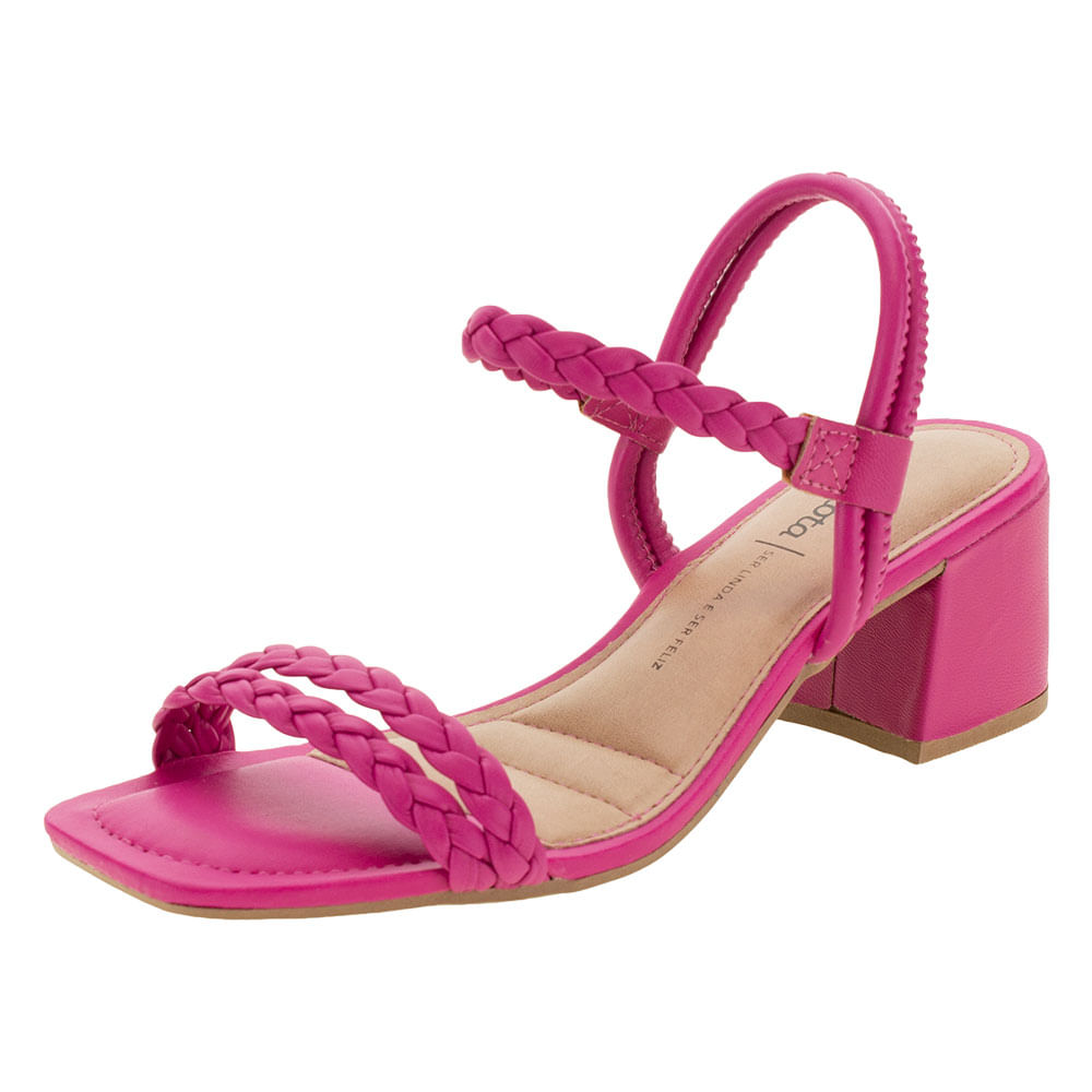 Sandália Feminina Salto Médio Dakota - Z9071 PINK - cloviscalcados