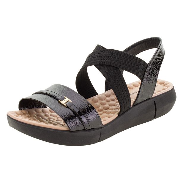 Sandália Feminina Flat Modare - 7142102 PRETO 01 34