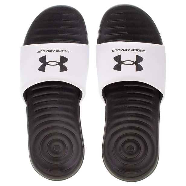 Chinelo Masculino Slide Ansa Fix Under Armour - 3025904 BRANCO/PRETO 37/38