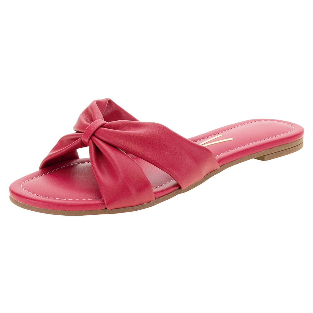 Sapatos Sandalia Rasteira Vizzano Vermelha Sandália Vizzano Salto Grosso  Vermelho Paqueta