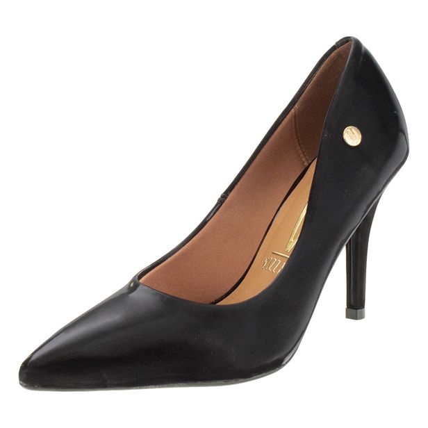Scarpin Feminino Gloss Salto Alto Vizzano - 11841101 PRETO 37