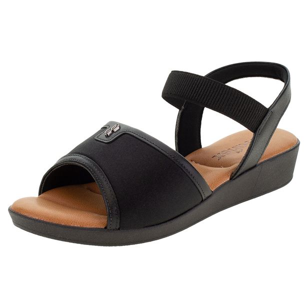 Sandália Feminina Anabela Usaflex - AG3907 PRETO 34