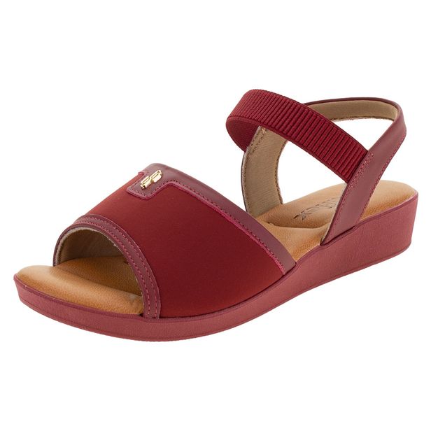 Sandália Feminina Anabela Usaflex - AG3907 VERMELHO 34