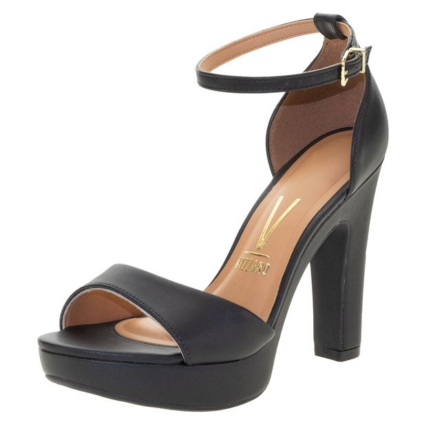 Sandália Feminina Salto Alto Vizzano - 6292217 PRETO 34
