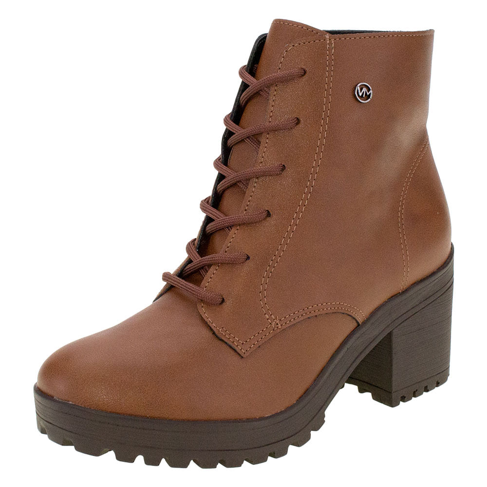 Bota Feminina Coturno Via Marte 22908 CARAMELO cloviscalcados