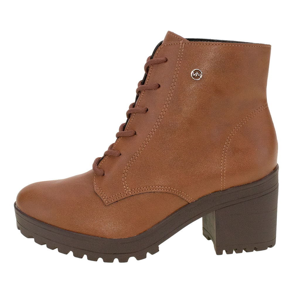Bota Feminina Coturno Via Marte 22908 CARAMELO cloviscalcados