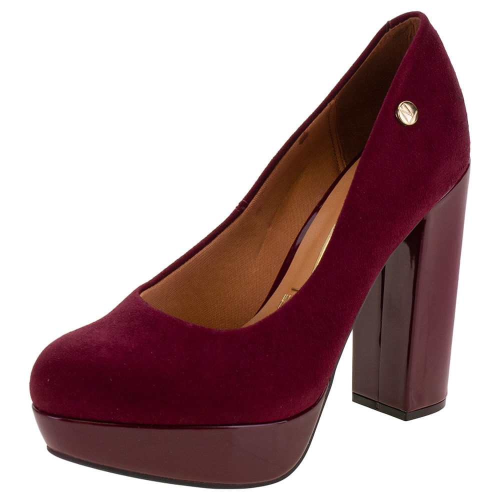 Sapato Feminino Salto Alto Vizzano 1262100 VINHO 34