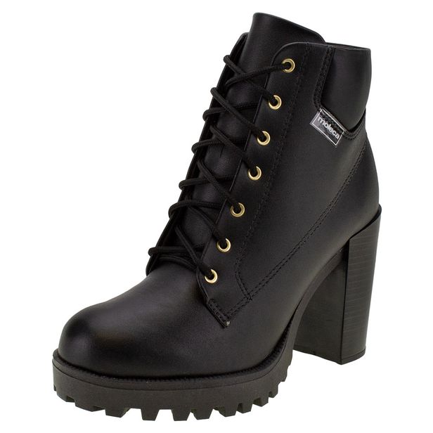 Bota Feminina Coturno Moleca - 5325119 PRETO 35