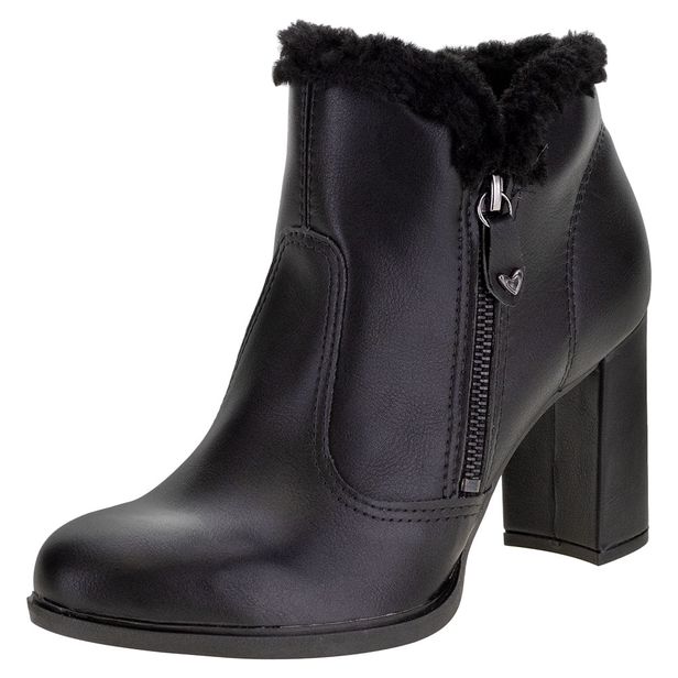 Bota Feminina Cano Baixo Mississipi - Q5761 PRETO 34