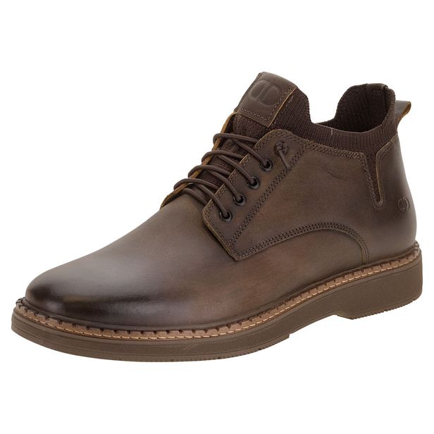 Bota Masculina Garage Lock Democrata - 270102 CAFÉ 01 43