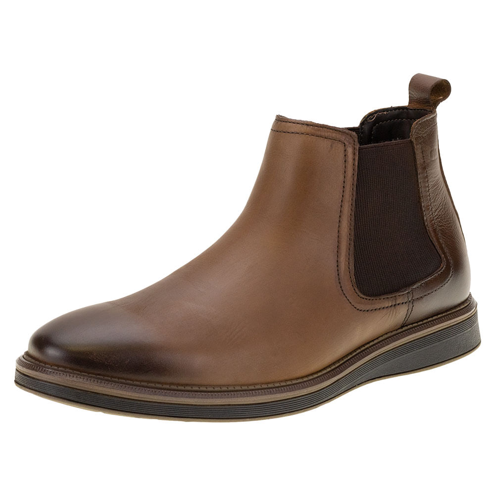 Bota Masculina James Hi Soft 32 Democrata 298103 CAFE 38