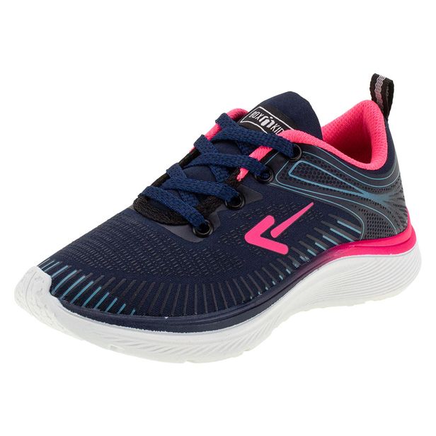 Tênis Infantil Box Kids - BK1709 AZUL/ROSA 34