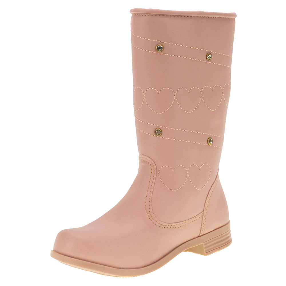 Calados Bota Pampili Bota Infantil Feminina Marrom Bota Pampili - Main Image