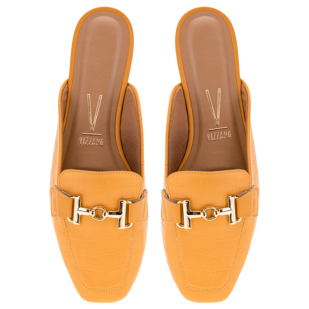 Sapato Mule Amarela Schutz Fechado Mariah West | Zz Mall
