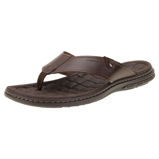 Chinelo Masculino Pegada - 131281 CASTANHO 39