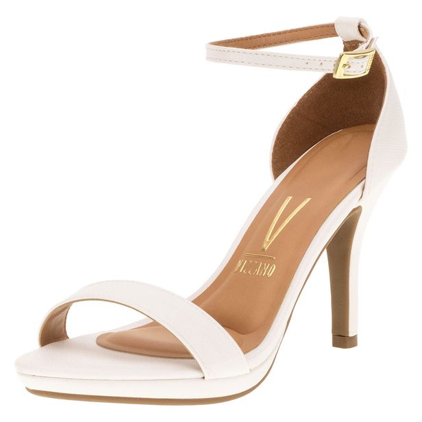 Sandália Feminina Salto Alto Vizzano - 6210655 BRANCO 34