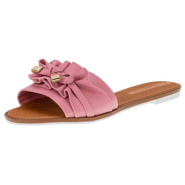 Sandália Feminina Rasteira Moleca - 5297446 ROSA 35