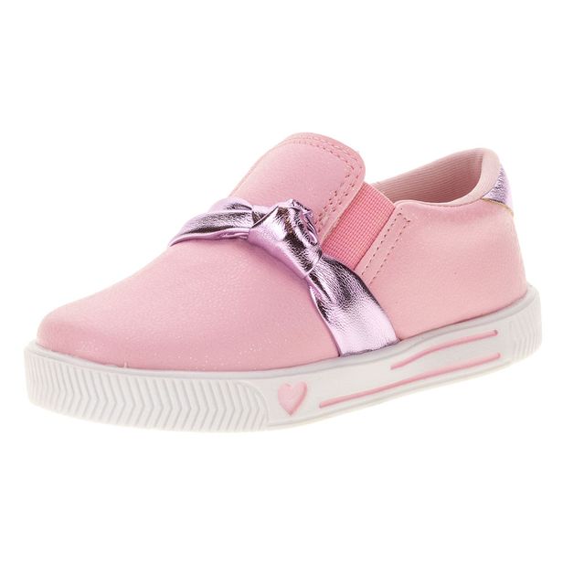 Tênis Infantil Feminino Linda Jú - 15551 ROSA/LILÁS 21