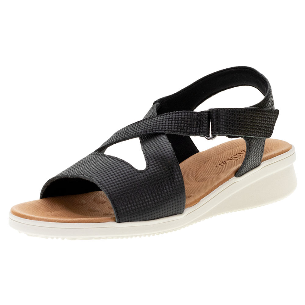 Sandália Feminina Salto Baixo Usaflex AE2026 cloviscalcados