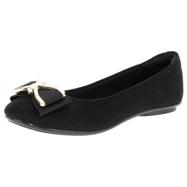 Sapatilha Feminina Moleca - 5642431 PRETO 34