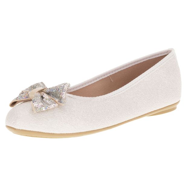 Sapatilha Infantil Feminina Molekinha - 2502390 BRANCO 34