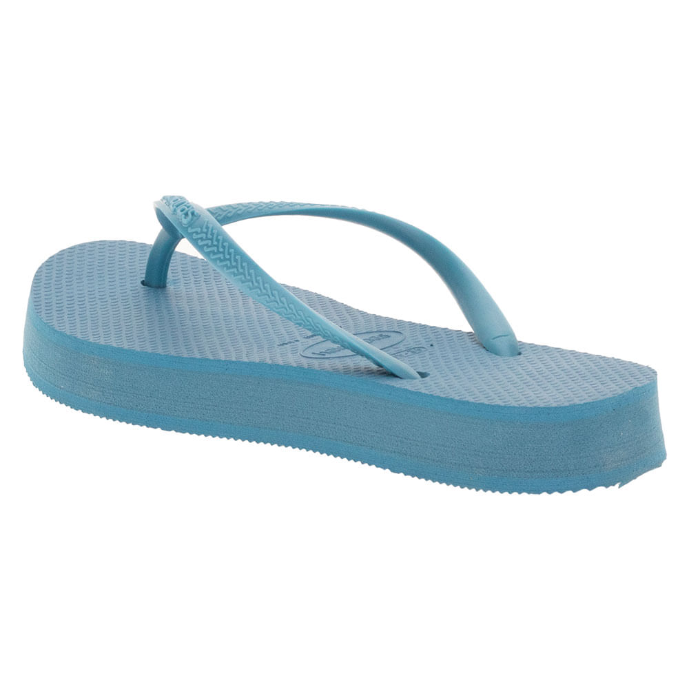 Chinelo Feminino Slim Flatform Havaianas 4144537 AZUL 33/34