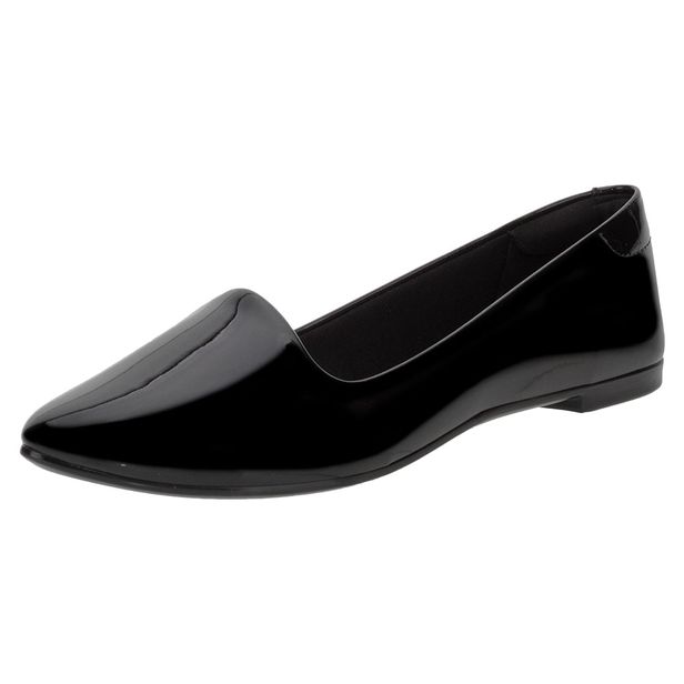 Sapatilha Feminina Moleca - 5635816 VERNIZ/PRETO 34