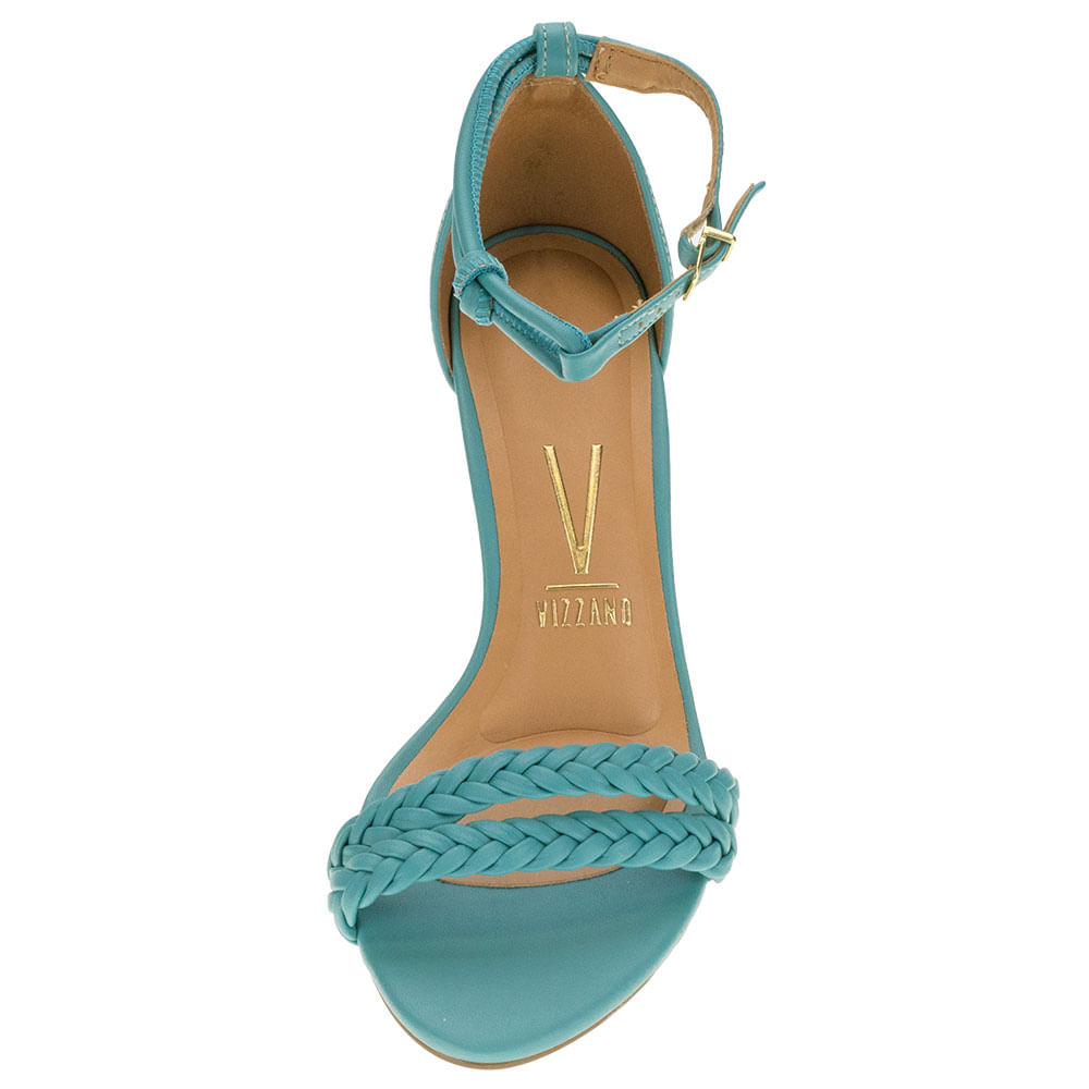 Sandália Feminina Salto Médio Vizzano 62621002 VERDE