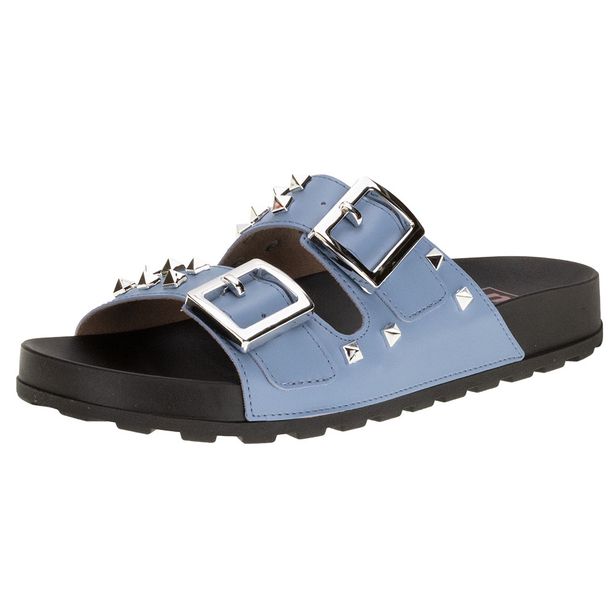 Sandália Feminina Conforto Moleca - 5436421 AZUL 35