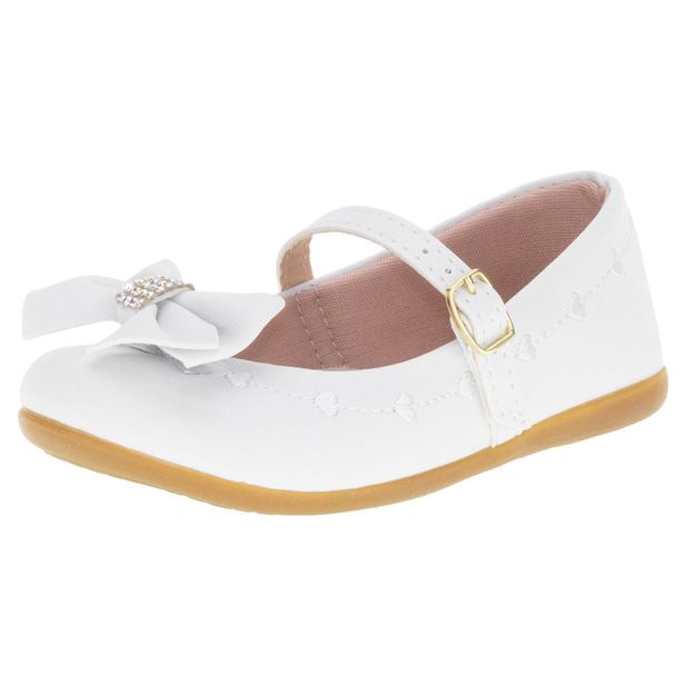 Sapatilha Infantil Feminina Lily Kids - 18130 BRANCO 24