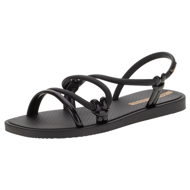 Sandália Feminino Rasteira Solar Ipanema - 26983 PRETO 34