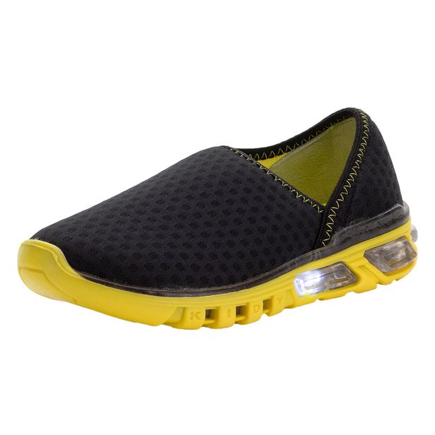 Tênis Infantil Led Light Fun Kidy - 0350060 PRETO/AMARELO 25
