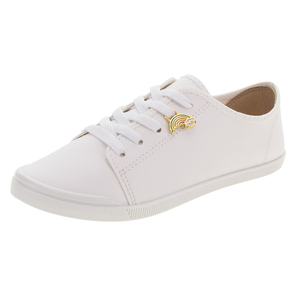 Tênis Feminino Infantil Molekinha 2519315 BRANCO cloviscalcados