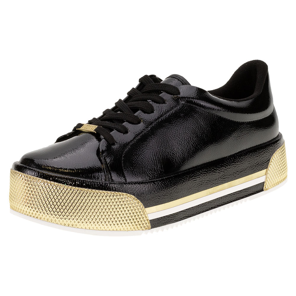 Tênis Feminino Flatform Vizzano 1298400 VERNIZ/PRETO