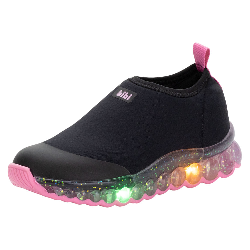 Tênis Infantil Bibi Roller Celebration Tenis Bibi Led Menina Tênis