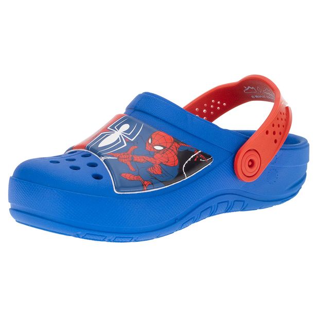 Babuche Infantil Marvel Action Grendene Kids - 22541 AZUL/VERMELHO 31