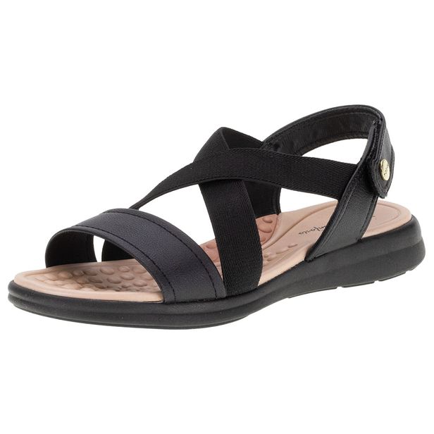 Sandália Feminina Salto Baixo Modare - 7174104 PRETO 34