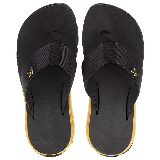 Chinelo Masculino Rakka Kenner - DBU PRETO/AMARELO 38