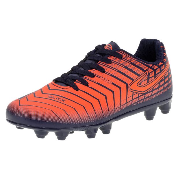 Chuteira Masculina Campo Slick III Topper - TP03510002 AZUL/LARANJA 41
