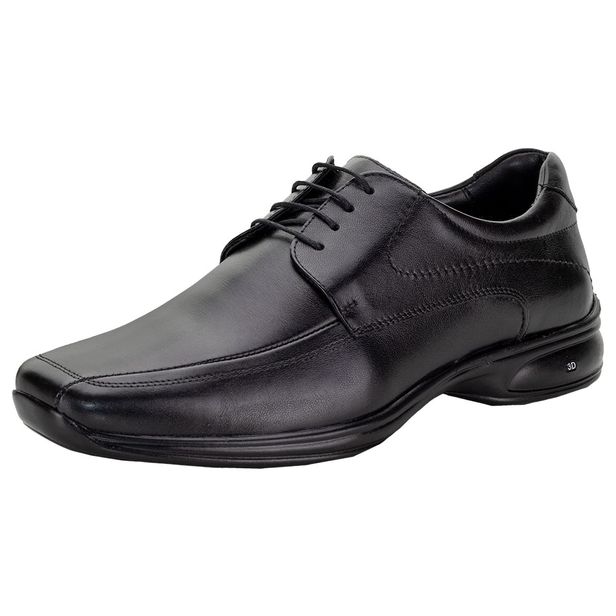 Sapato Masculino Social 3D Jota Pe - 71450 PRETO 07 39