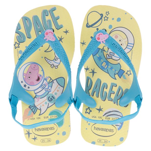Chinelo Infantil Baby Peppa Pig Havaianas - 4145980 BEGE/AZUL 17/18